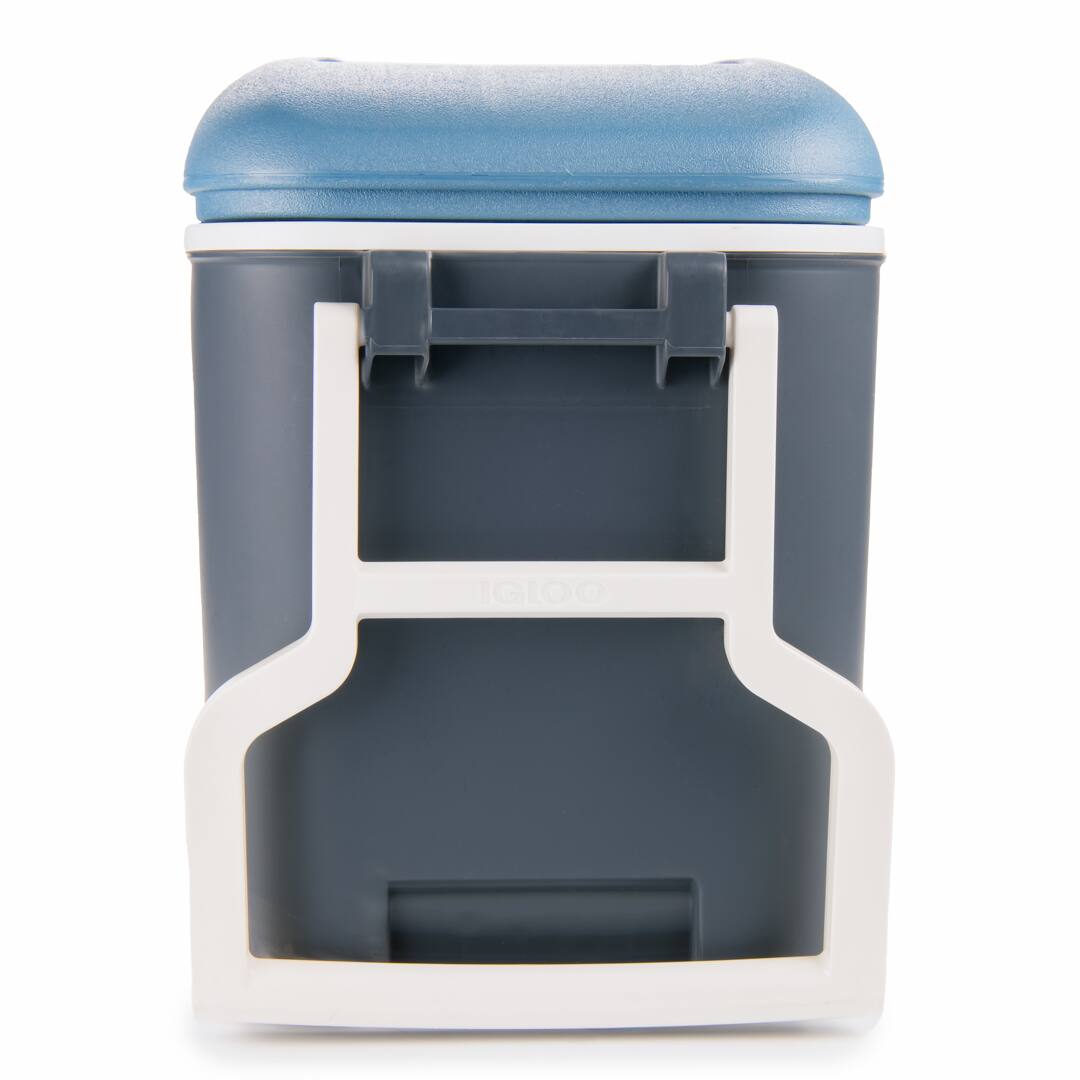 Alt View 4. Igloo - IGLOO MaxCold 40 qt. Roller Hard Cooler - Jet Carbon/Ice Blue - Jet Carbon/Ice Blue.