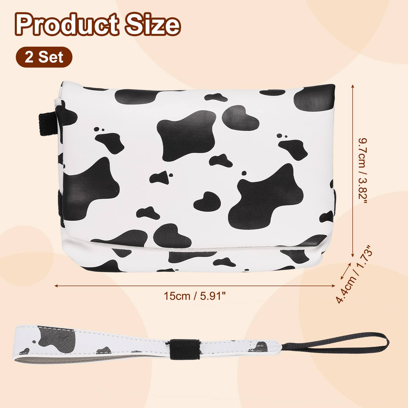 Product Size  
2 Set  
15cm / 5.91"  
9.7cm / 3.82"  
4.4cm / 1.73"