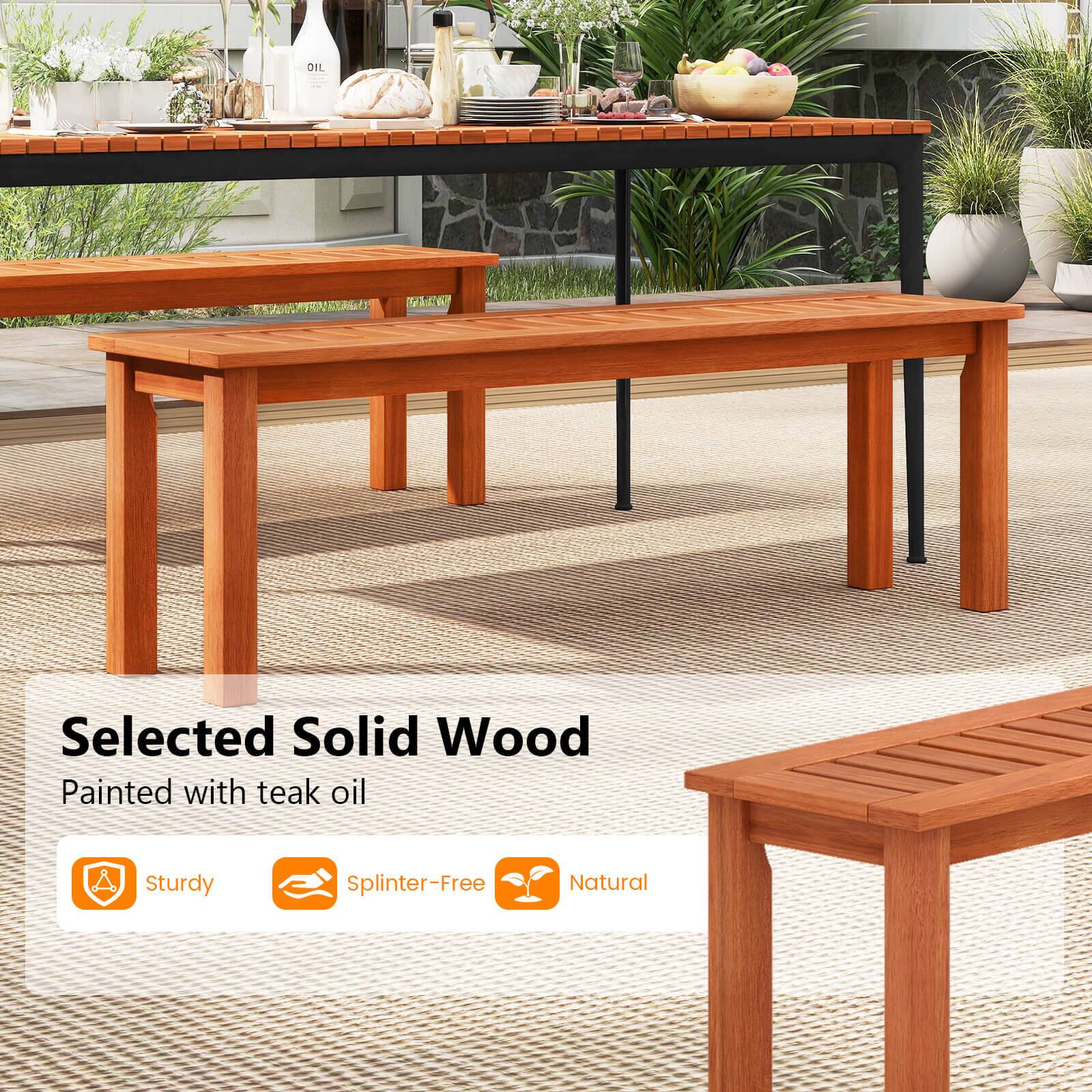 Selected Solid Wood
Painted with teak oil
Sturdy
Splinter-Free
Natural