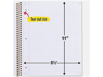 Tear out size: 11" x 8½"