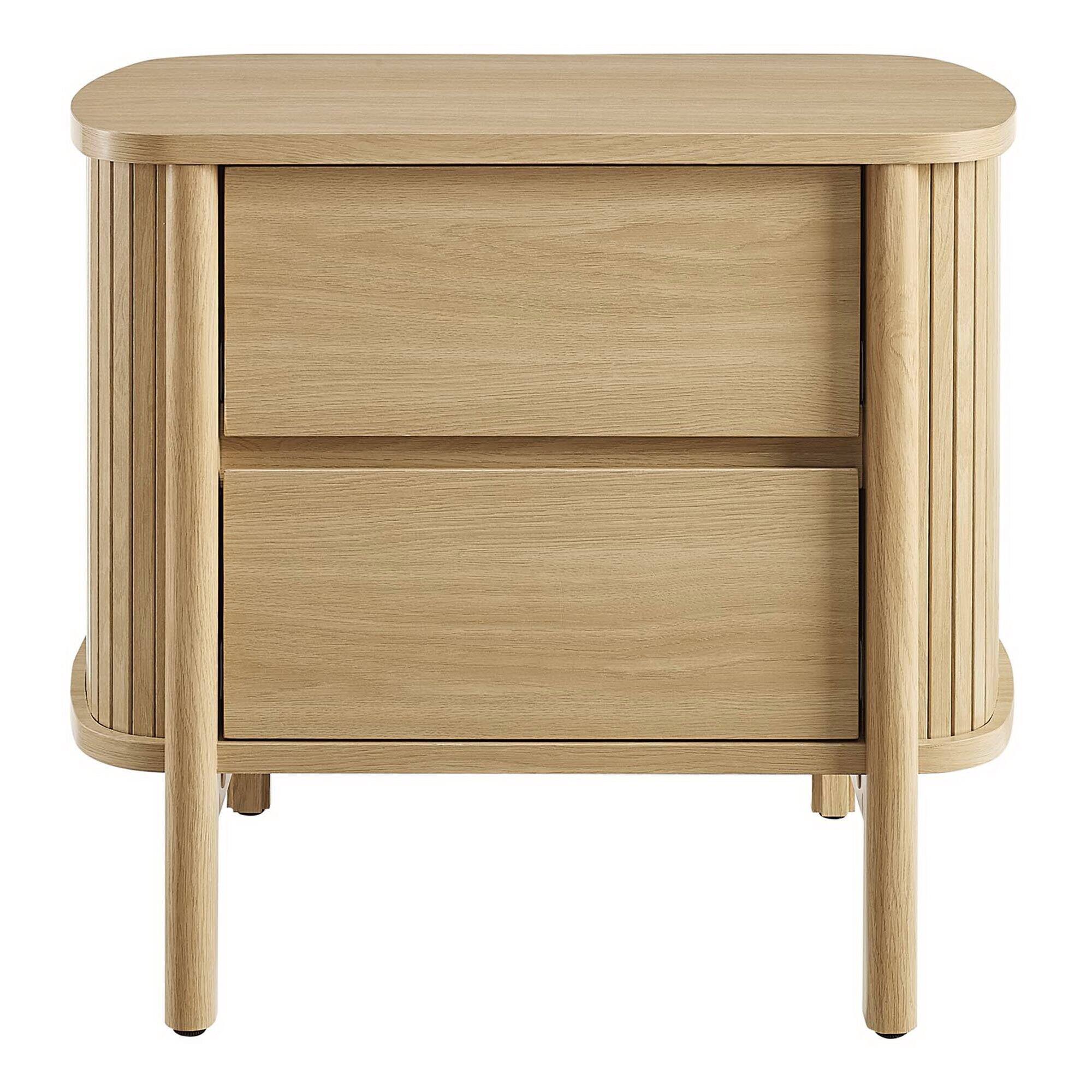 Alt View 6. Modway - Cadence 2-Drawer Nightstand by Modway - Oak.