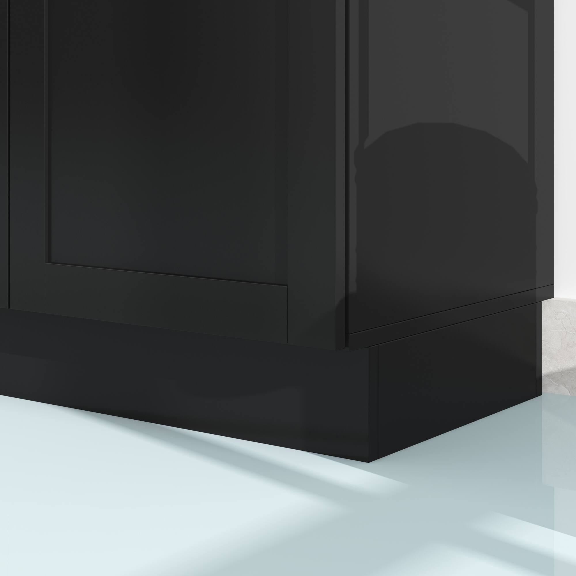 Alt View 2. Famapy - Famapy Tall Multi - Function Storage Cabinet: Maximize Space, Elevate Style - Black.