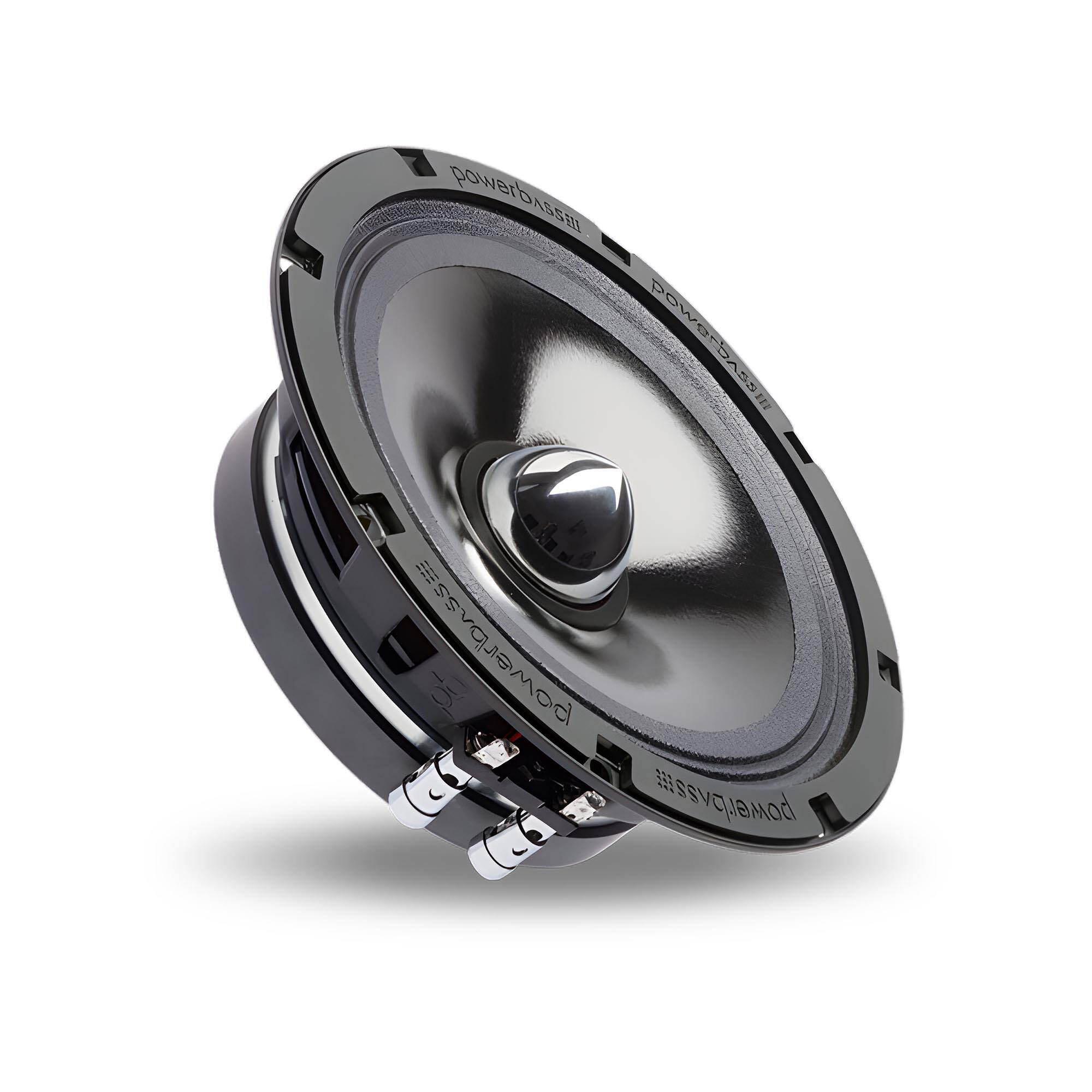 Powerbass - PBX-PRO65T 6.5" Shallow Mount Midrange Driver 4 Ohm, Sold Individually - Black/Gray