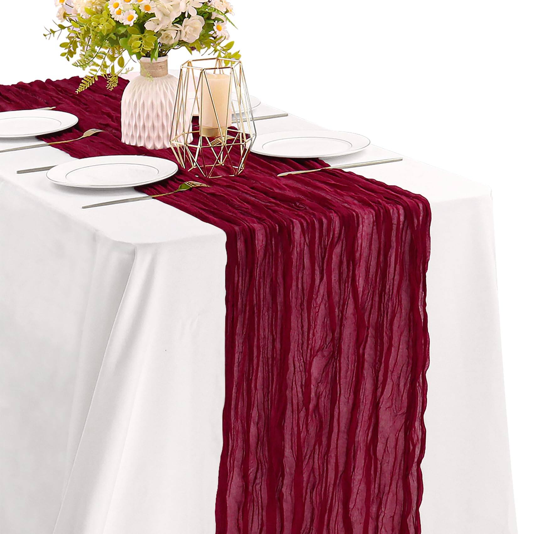 Burgundy-35" x 120"-1 Pack