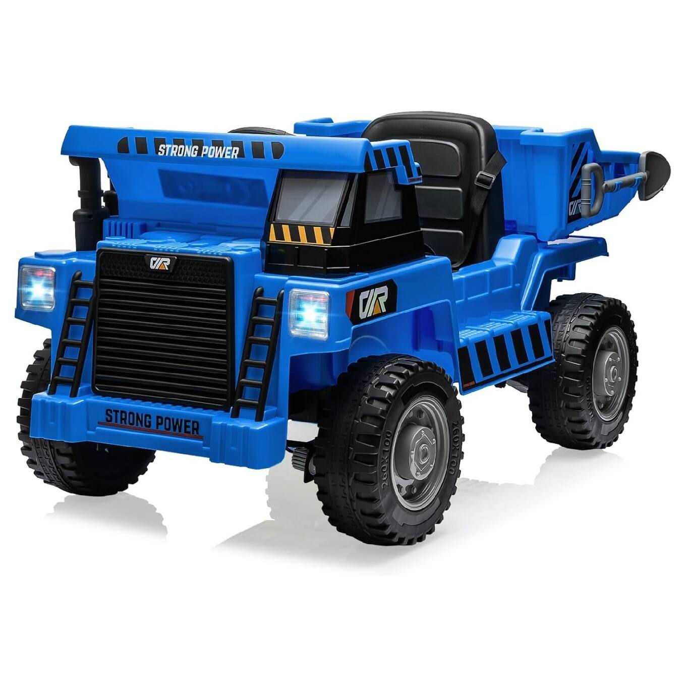 GARVEE- 12V Ride on Dump Truck with Remote Control, Electric Toy Car, 4-Wheeler Construction Vehicles- Blue