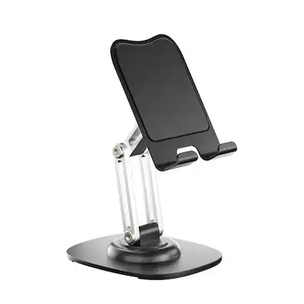 Front. Stock Preferred - Adjustable Universal Tablet Stand - Black.