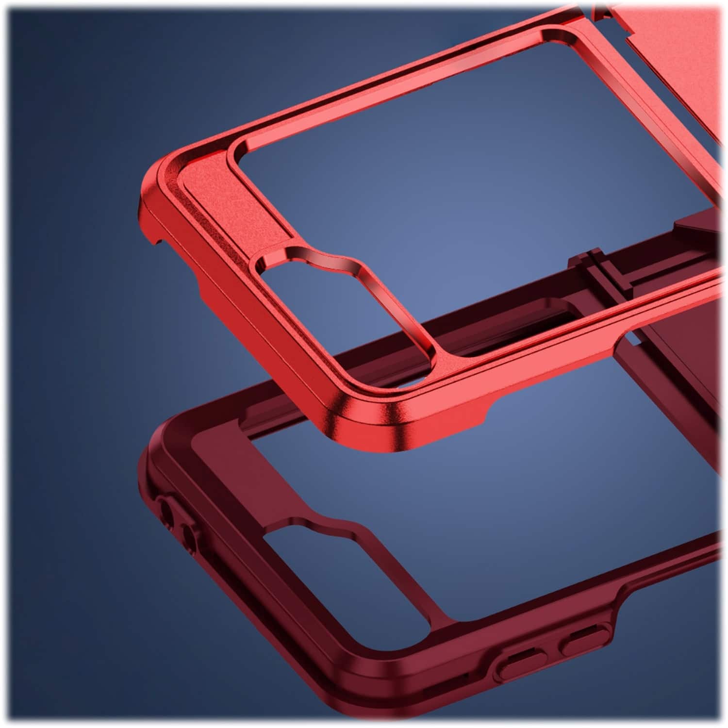 Alt View 17. SaharaCase - Raider Series Kickstand Case for Samsung Galaxy Z Flip6 - Viper Red.
