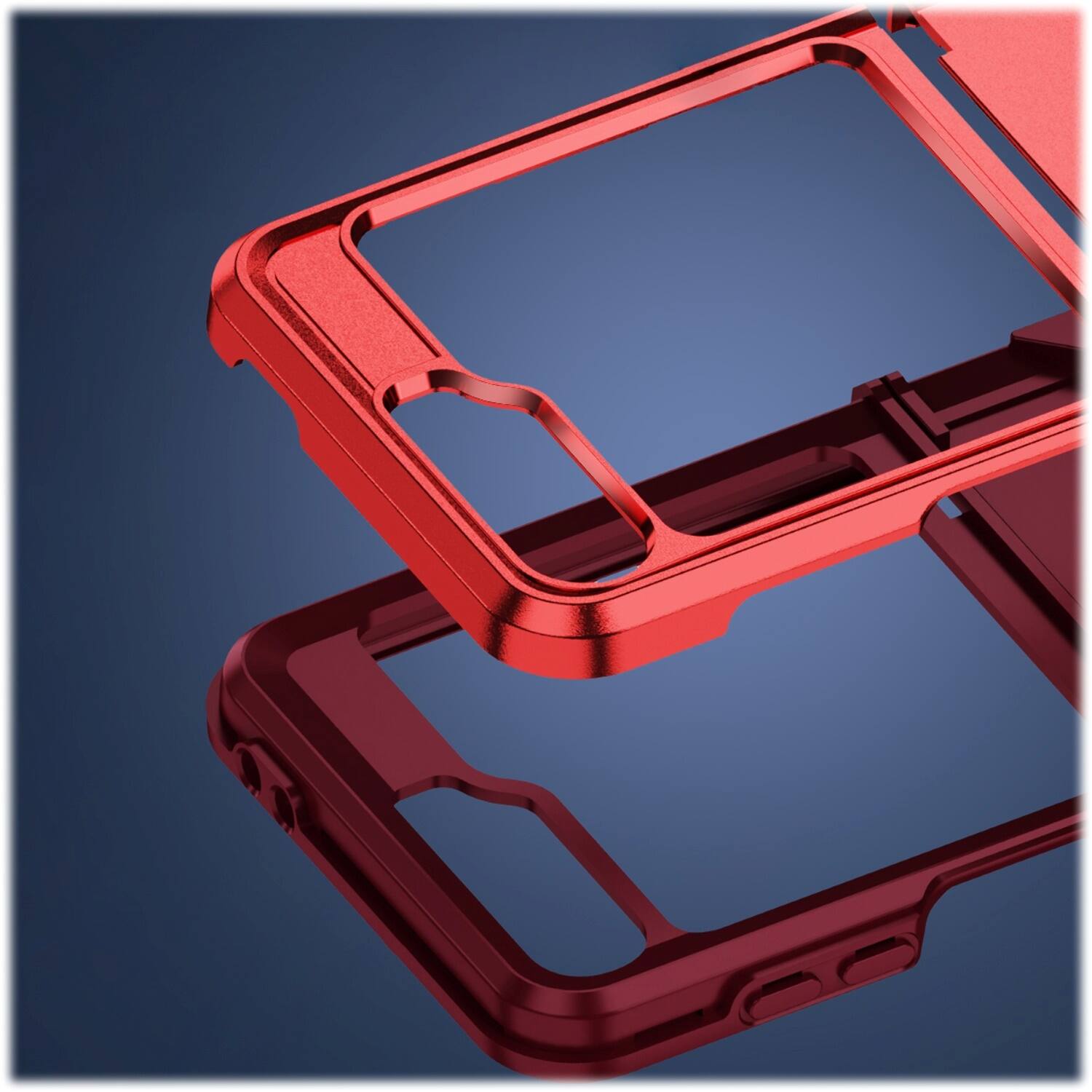Alt View 17. SaharaCase - Raider Series Kickstand Case for Samsung Galaxy Z Flip6 - Viper Red.
