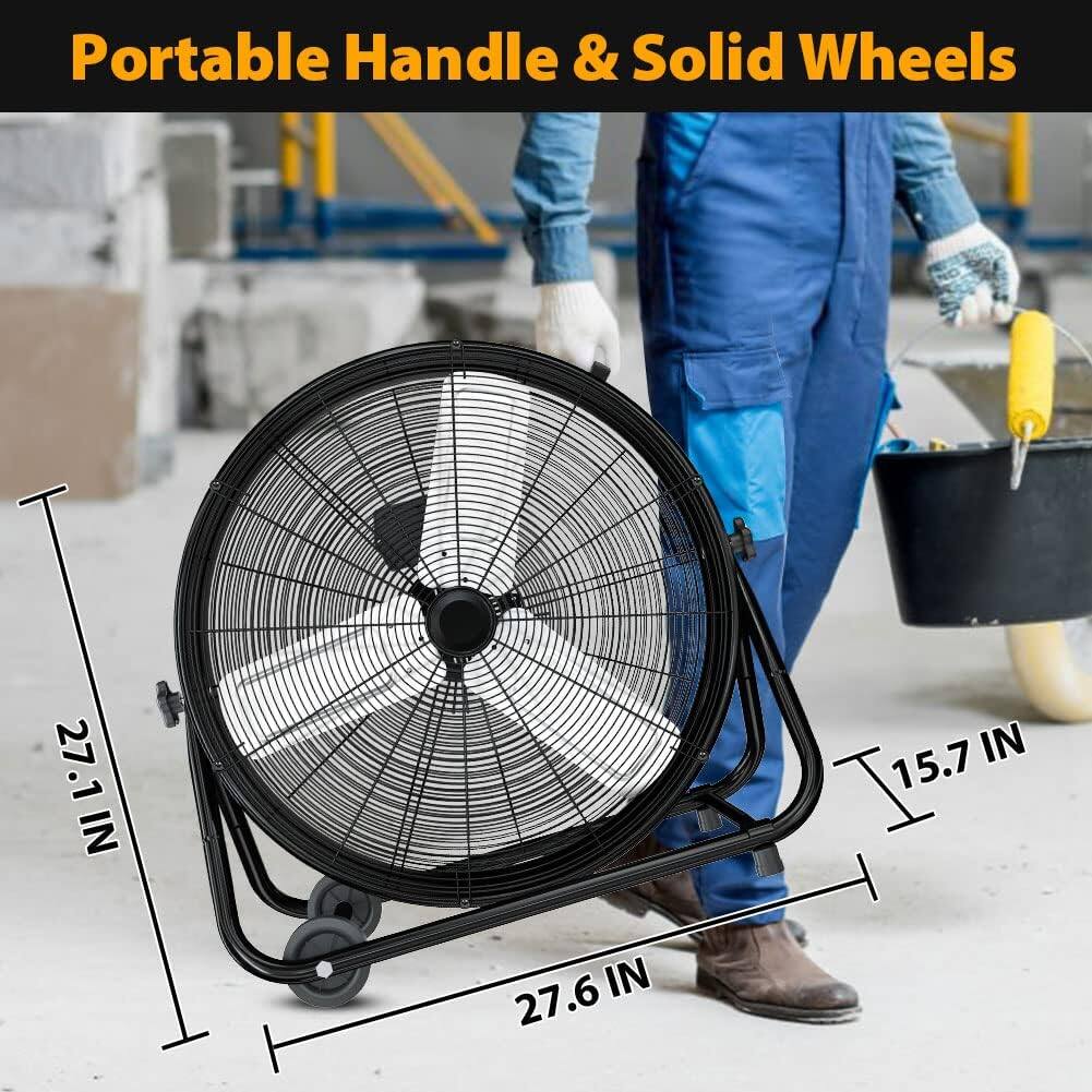 Portable Handle & Solid Wheels

27.1 IN  
27.6 IN  
15.7 IN