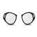 Left. VOY - Adjustable VR Prescription Lenses for Meta Quest 3S/2 (SPH: 0 to -6D) - Black.