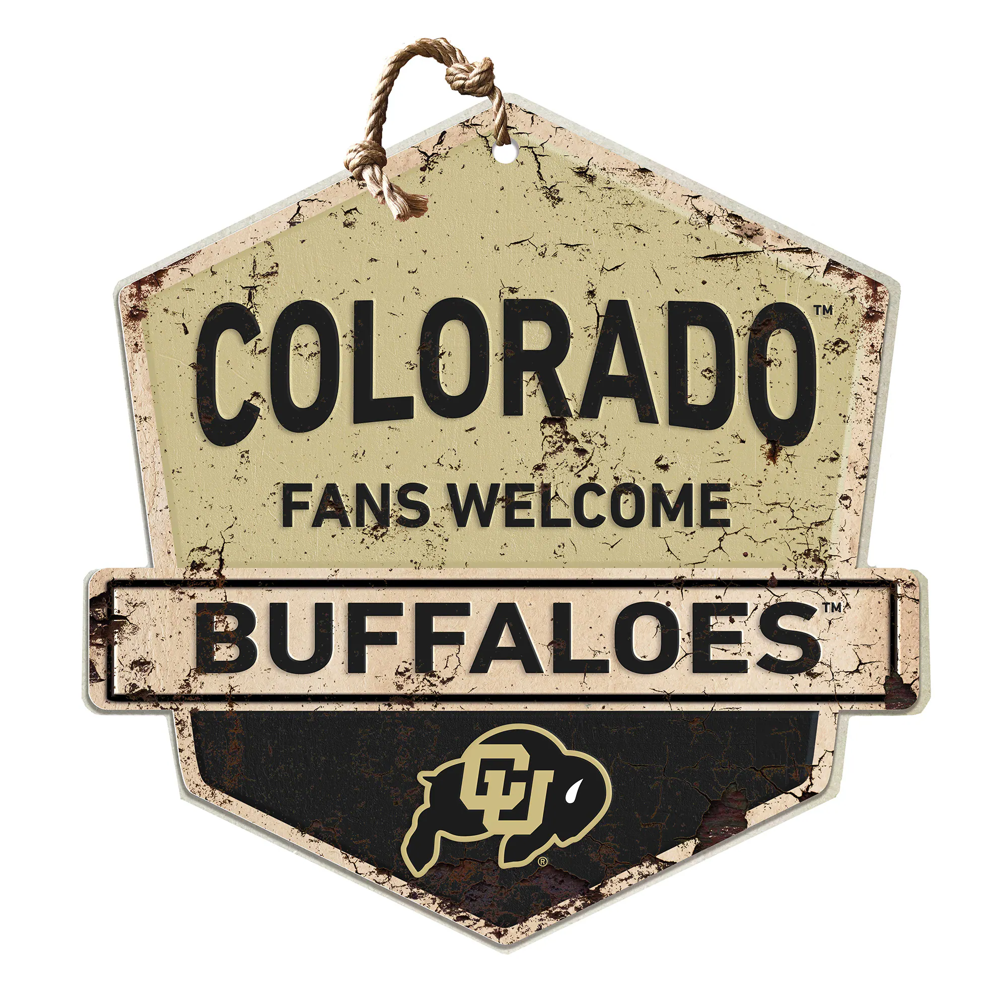 Colorado Buffaloes Fans Welcome Sign