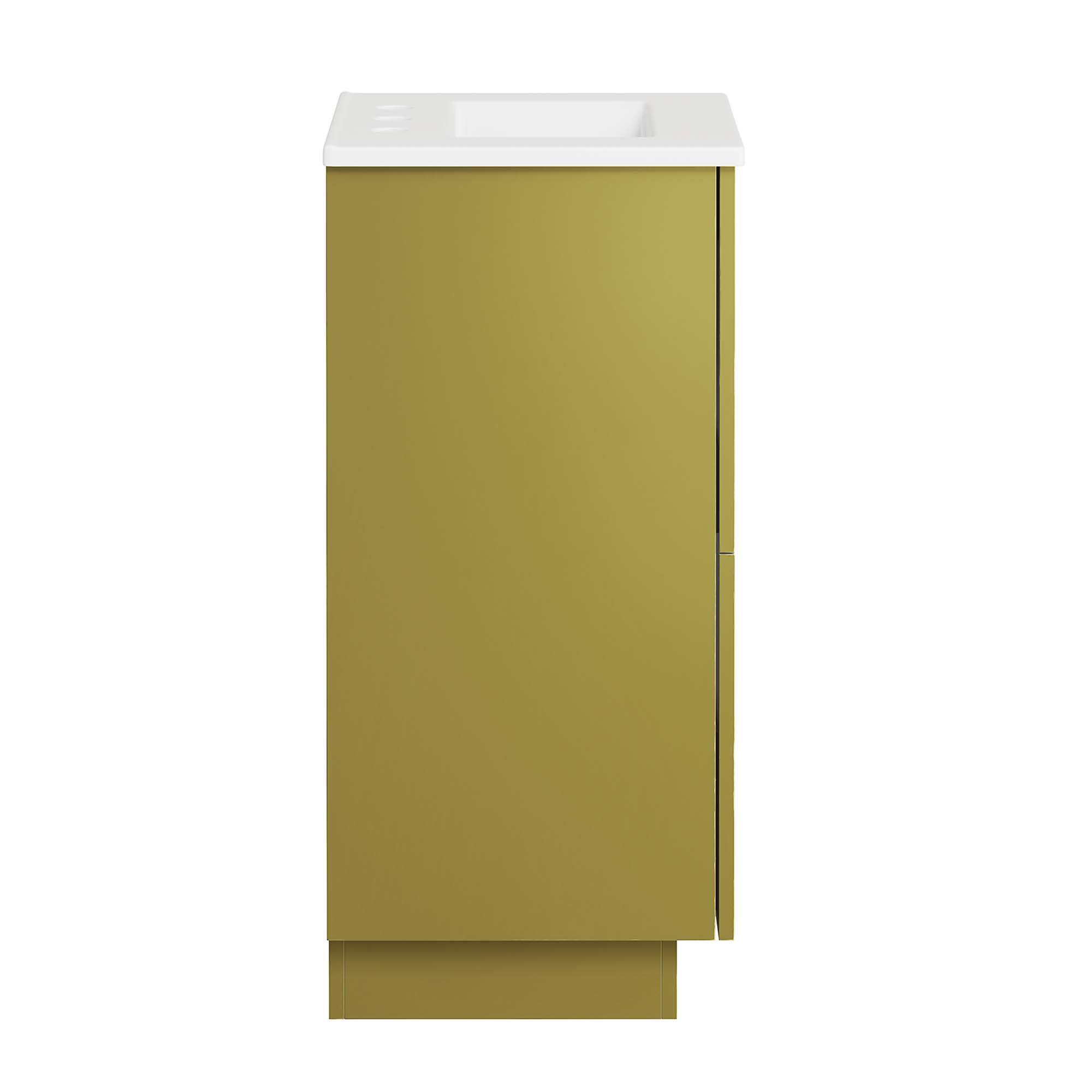 Alt View 2. Modway - Quantum Bathroom Vanity Basin Included by Modway - White Gold.