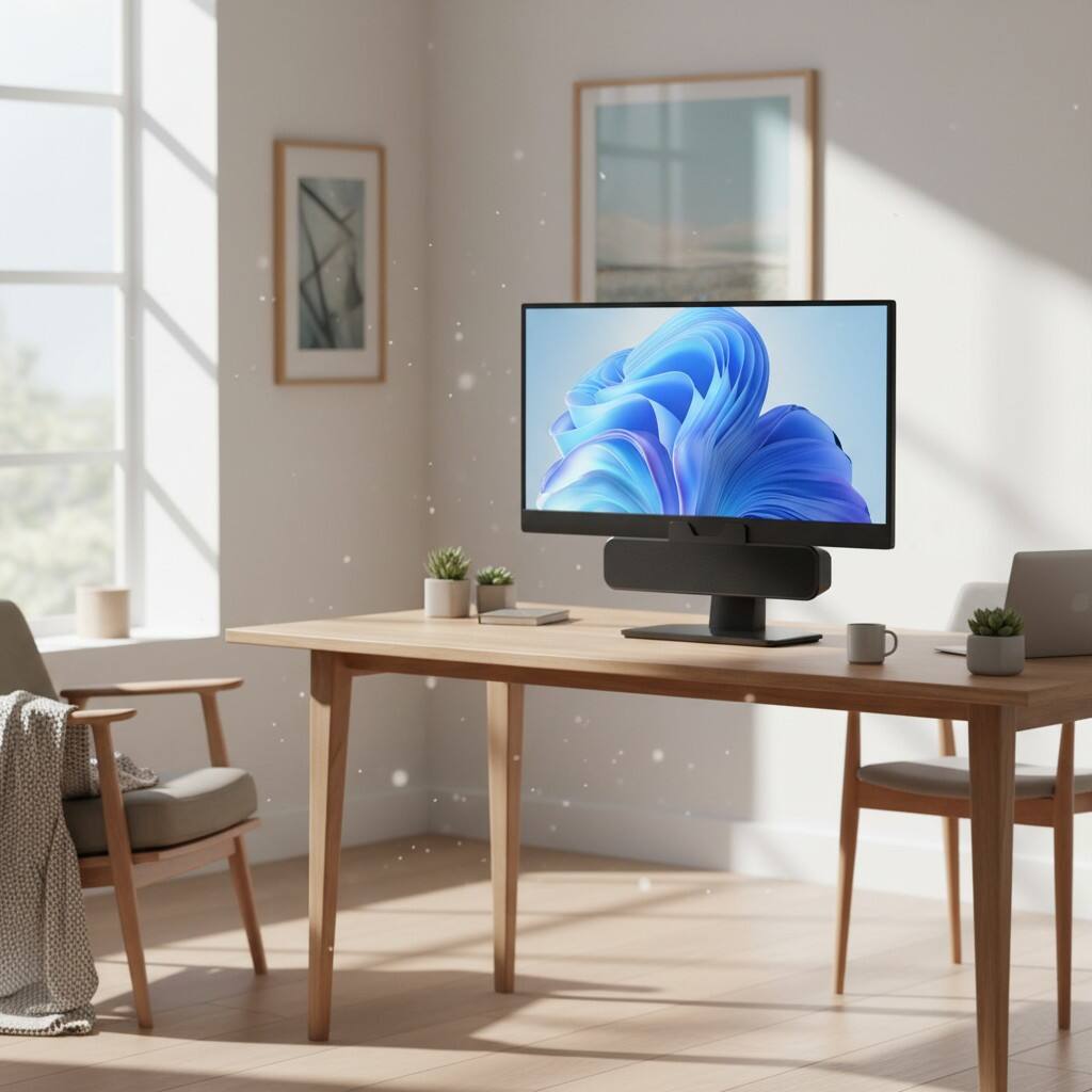 Alt View 1. Dazzed Corner - USB Plug-&-Play Clip-On Computer Speakers with Stereo Bass for Mac & PC - Black.