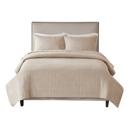 Gracie Mills - Geoffrey 3 Piece Reversible Quilt Set - Khaki