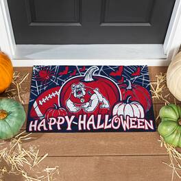Evergreen Enterprises - Fresno State Bulldogs 28" x 16" Happy Halloween Turf Door Mat - Multicolor