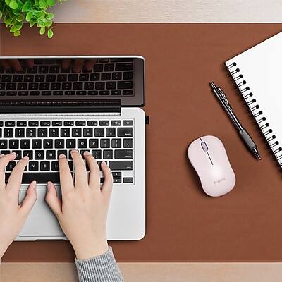 Alt View 4. Staples TECH - Staples TECH Wireless Ambidextrous Optical USB Mouse, Pink (ST63065) - Pink.