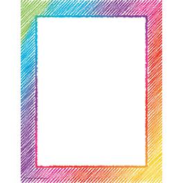 Teacher Created Resources - Colorful Scribble Computer Paper 50 Sheets