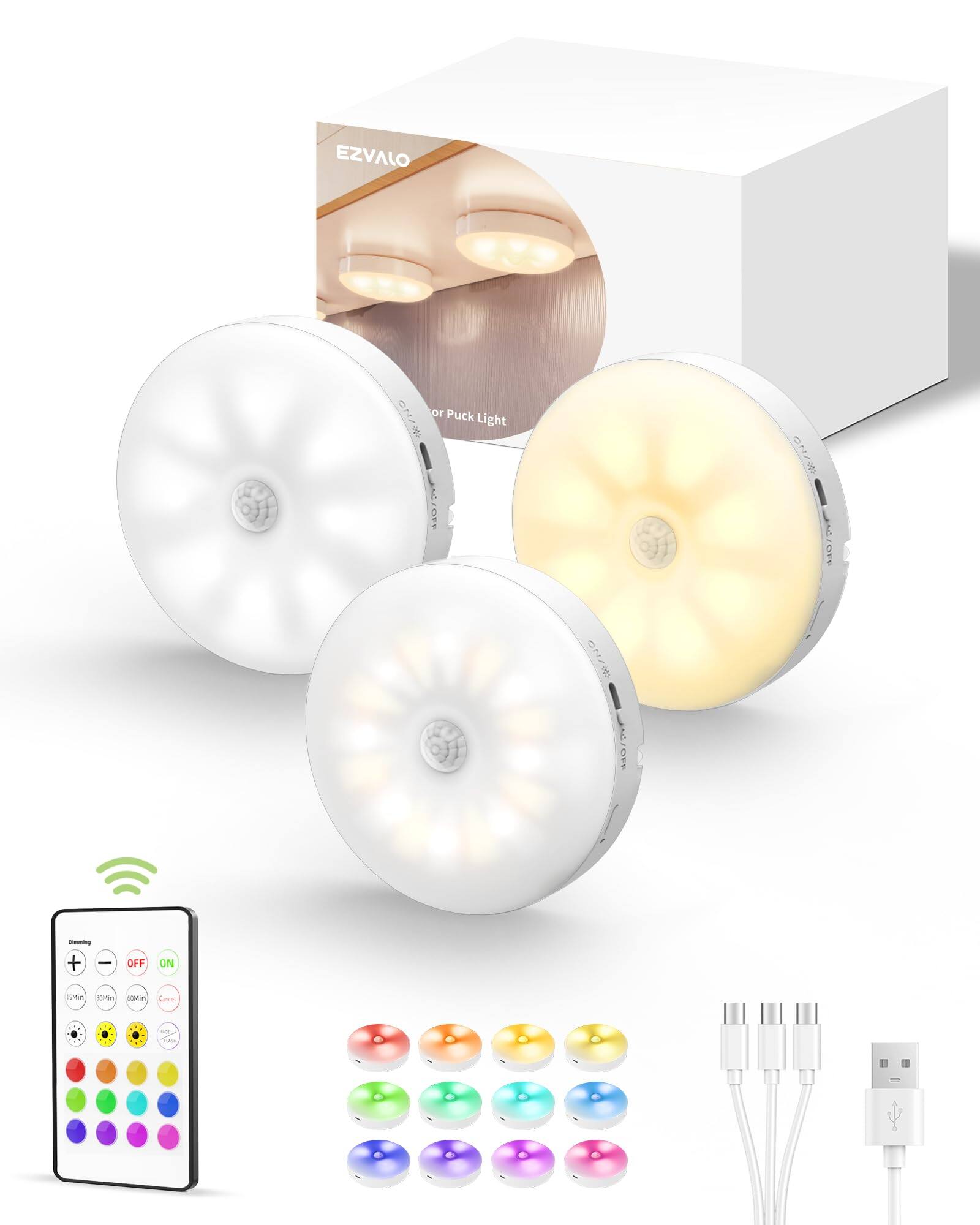 EZVALO or Puck Light

EZVALO

For Puck Light

Dimming
OFF ON
1500K 2000K 2700K 6500K
Color

Wireless connectivity

Various color options available