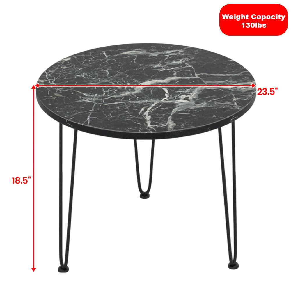 Weight Capacity: 130lbs  
Diameter: 23.5"  
Height: 18.5"