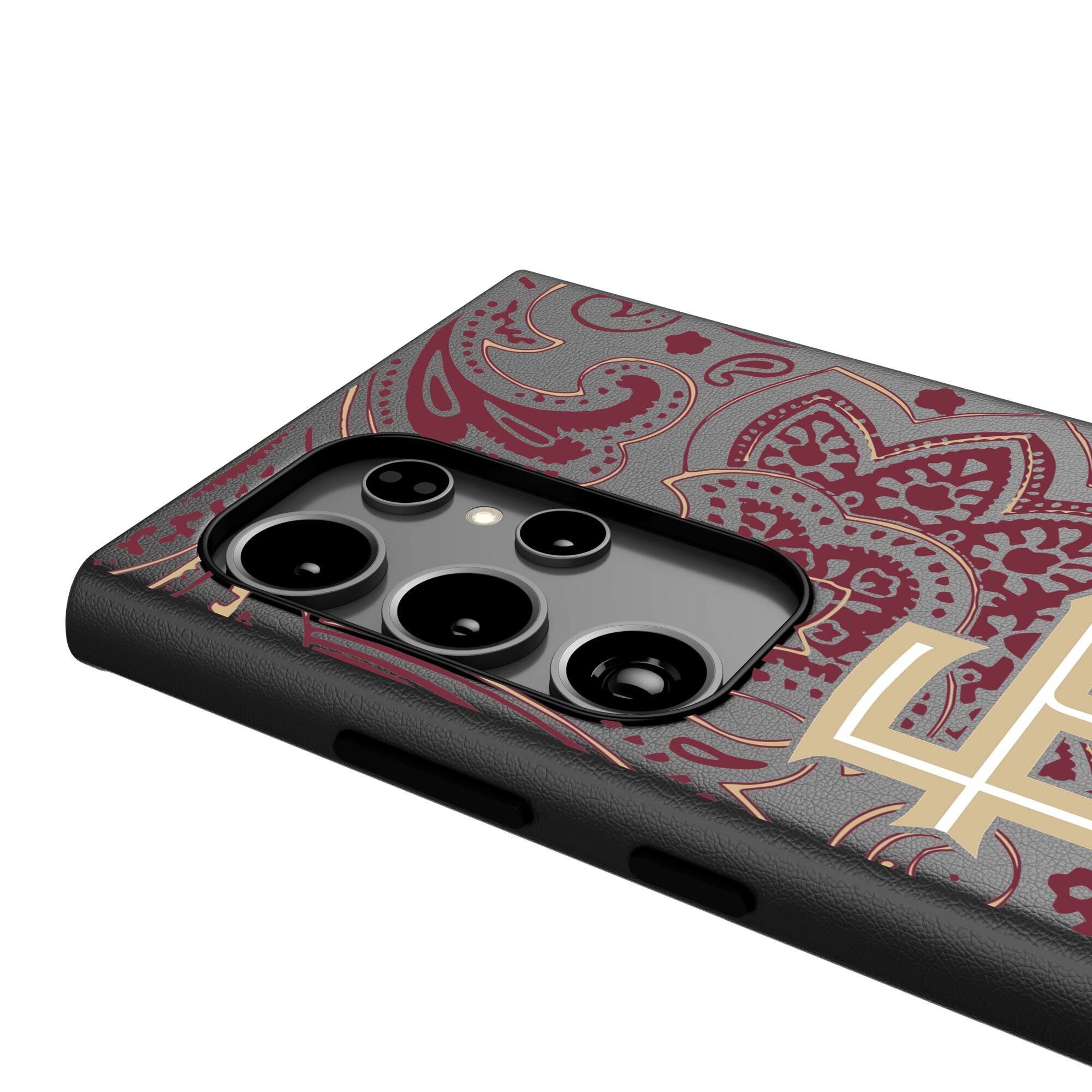 Alt View 3. Keyscaper - Florida State Seminoles Athletic Wordmark Galaxy Magnetic Bump Case - S24 - Black.