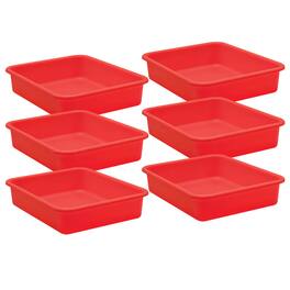 Teacher Created Resources - Red Large Plastic Letter Tray, Pack of 6