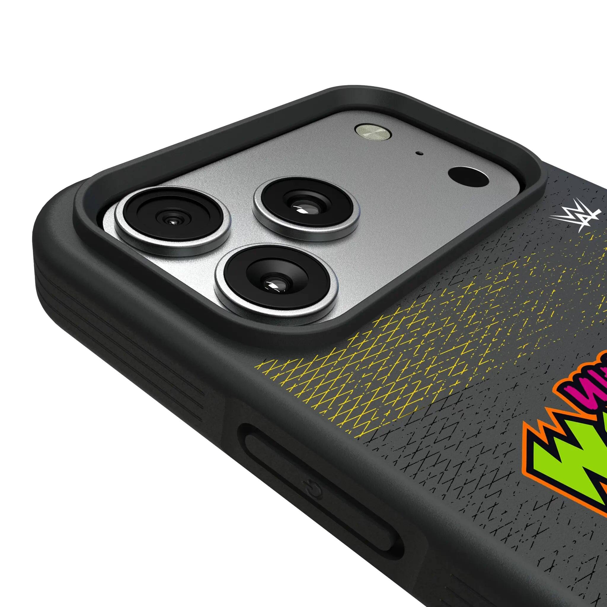 Left. Keyscaper - WWE Steel Bump Phone Case - Apple iPhone 17 Pro Max - Ultimate Warrior.