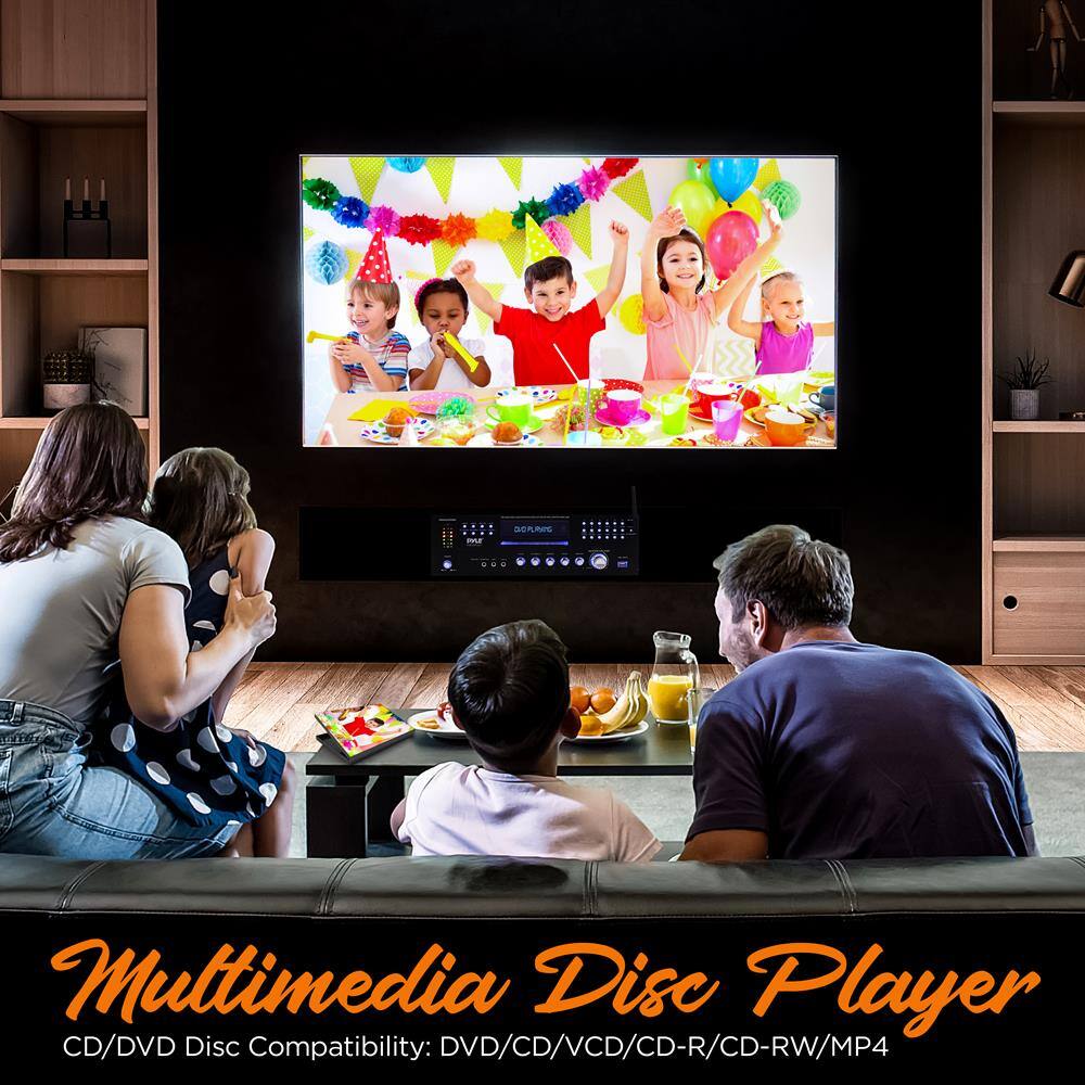 Multimedia Disc Player  
CD/DVD Disc Compatibility: DVD/CD/VCD/CD-R/CD-RW/MP4