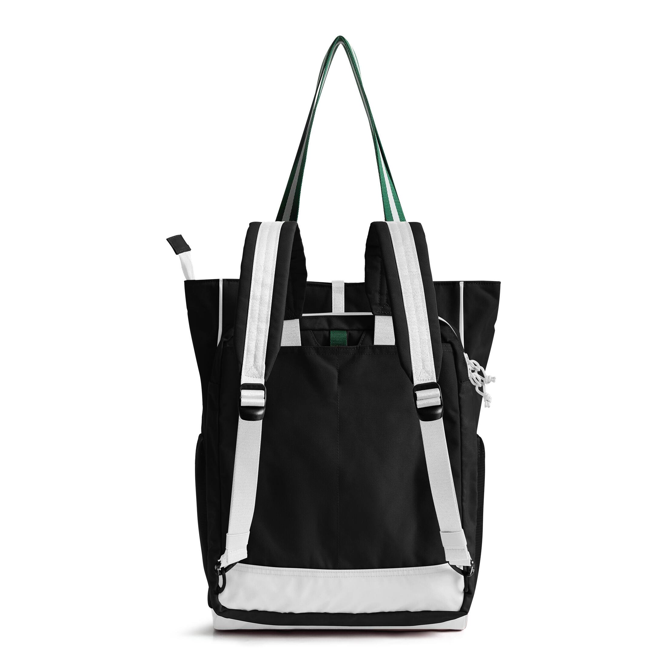 Back. Bagsmart - Advantage 18L Convertible Totepack, Water-Repellent Tote Backpack with 15.6" Laptop Sleeve for Work & Sport - Black.