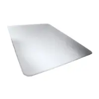 Floortex - Extra Thick Rectangular Polycarbonate Chair Mat for Hard Floors & Carpet 35 x 47 inches - Clear - Front_Zoom