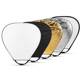 Glow - 5-in-1 Collapsible Triangle Reflector with Handle (48")