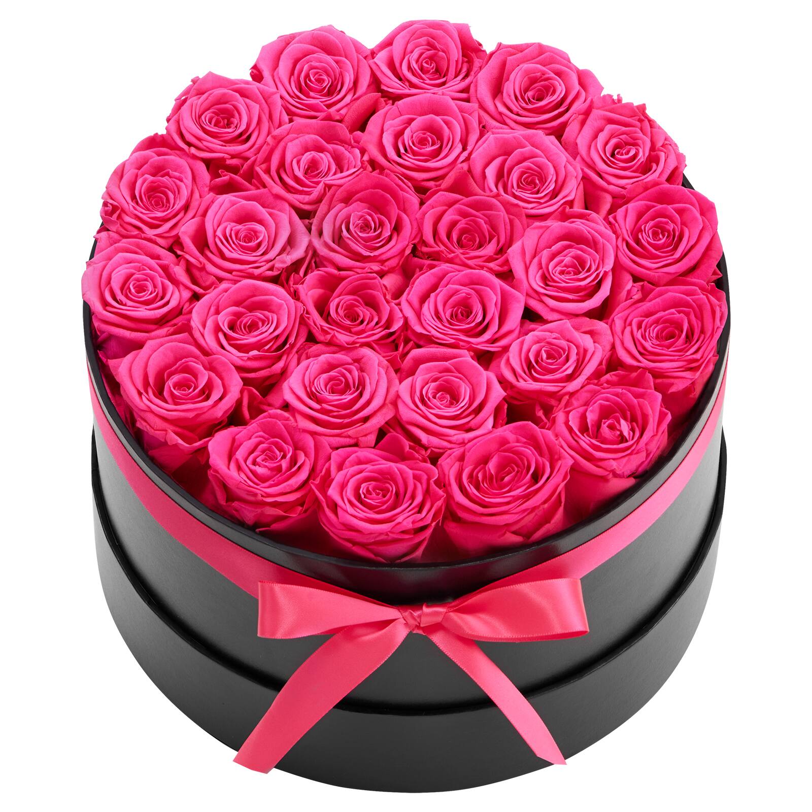 Alt View 5. VEVOR - Forever Flowers, 27 Preserved Roses in a Box, Eternal Flowers Immortal Bouquet Birthday Present for Delivery Prime Women - Pink, Black.