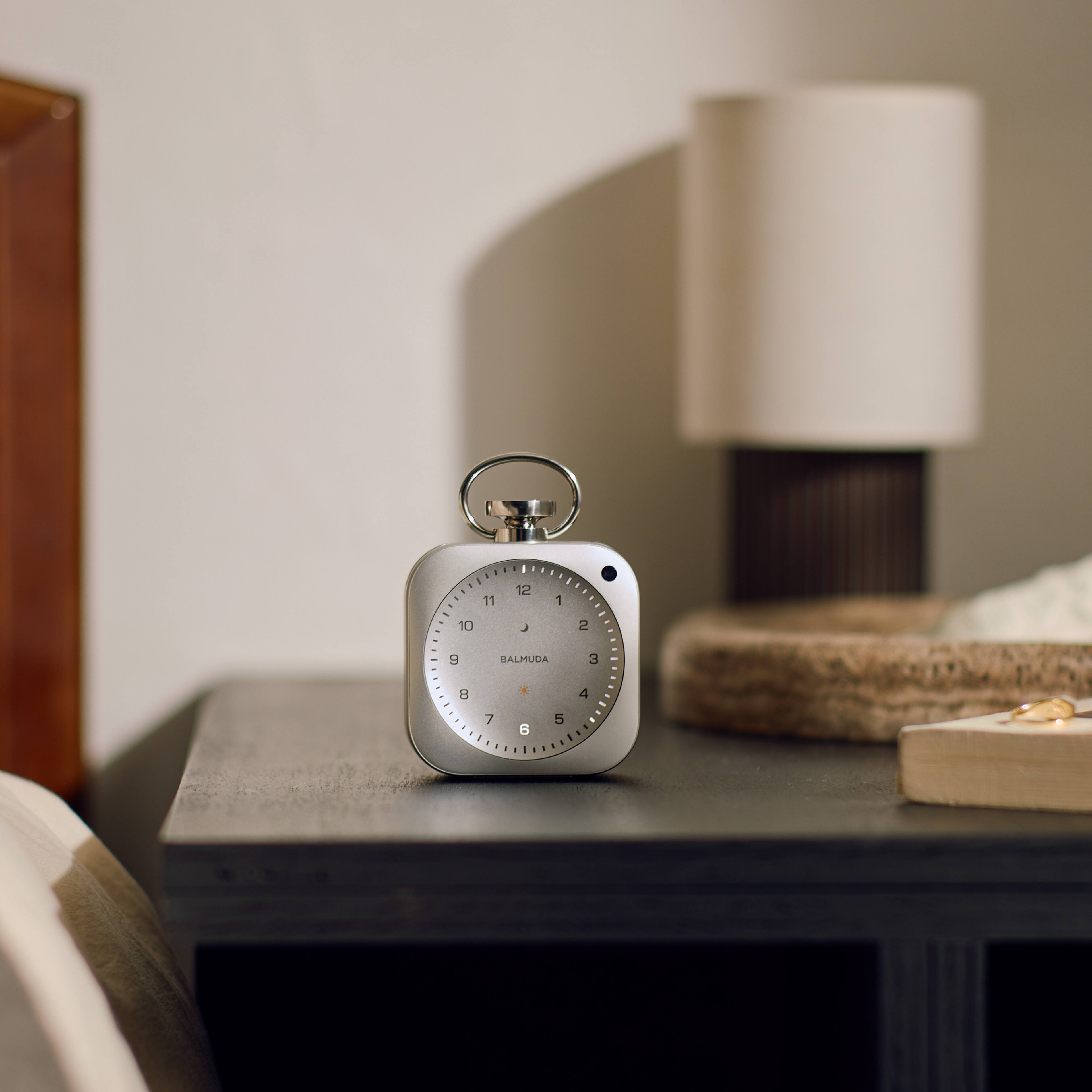 Alt View 4. Balmuda - The Clock - Silver.