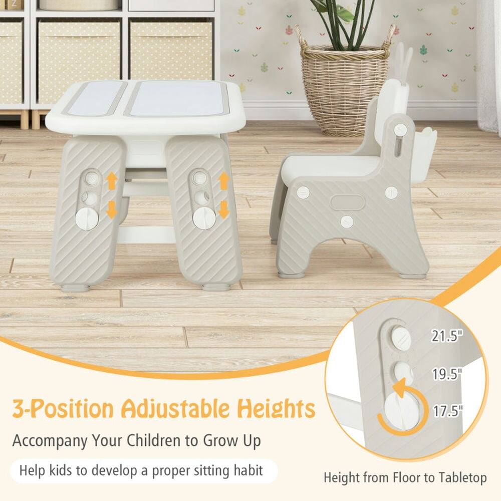 3-Position Adjustable Heights

Accompany Your Children to Grow Up

Help kids to develop a proper sitting habit

Height from Floor to Tabletop

21.5"  
19.5"  
17.5"