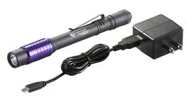 Streamlight - 66148 Stylus Pro USB UV Rechargeable Pen Light with 120V AC Adapter, USB Cord and Nylon Holster - Black With Uv Led
