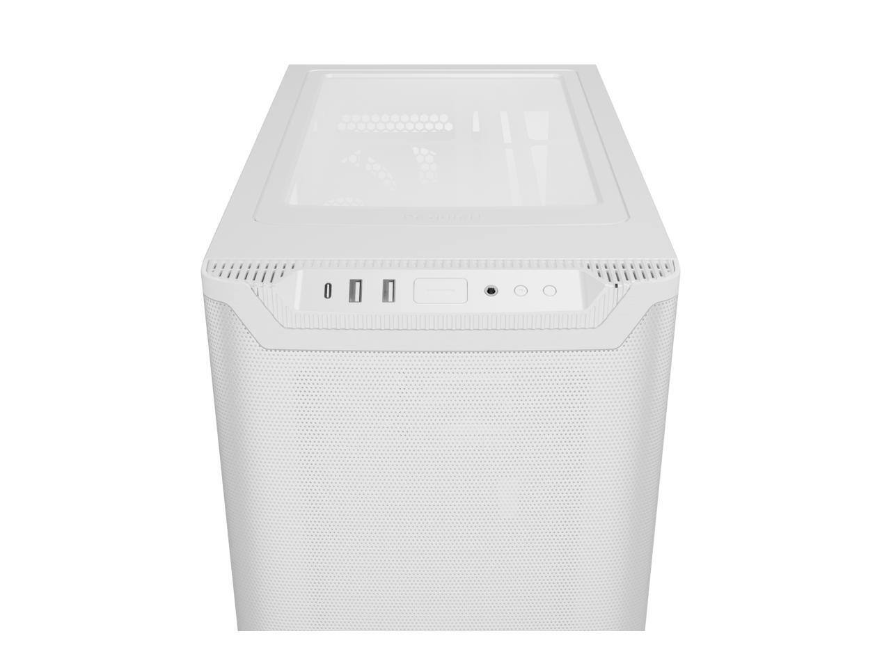 Alt View 3. be quiet! - be quiet! BGW75 PURE BASE 501 Airflow White ABS / Steel / Tempered Glass ATX Full Tower Computer Case - White.