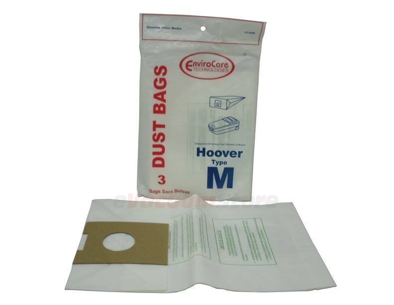 Genoine Filter Media EnviroCare TECHNOLOGIES BAGS & DUST Hoover Type 3 M Bags Sacs Bolsas