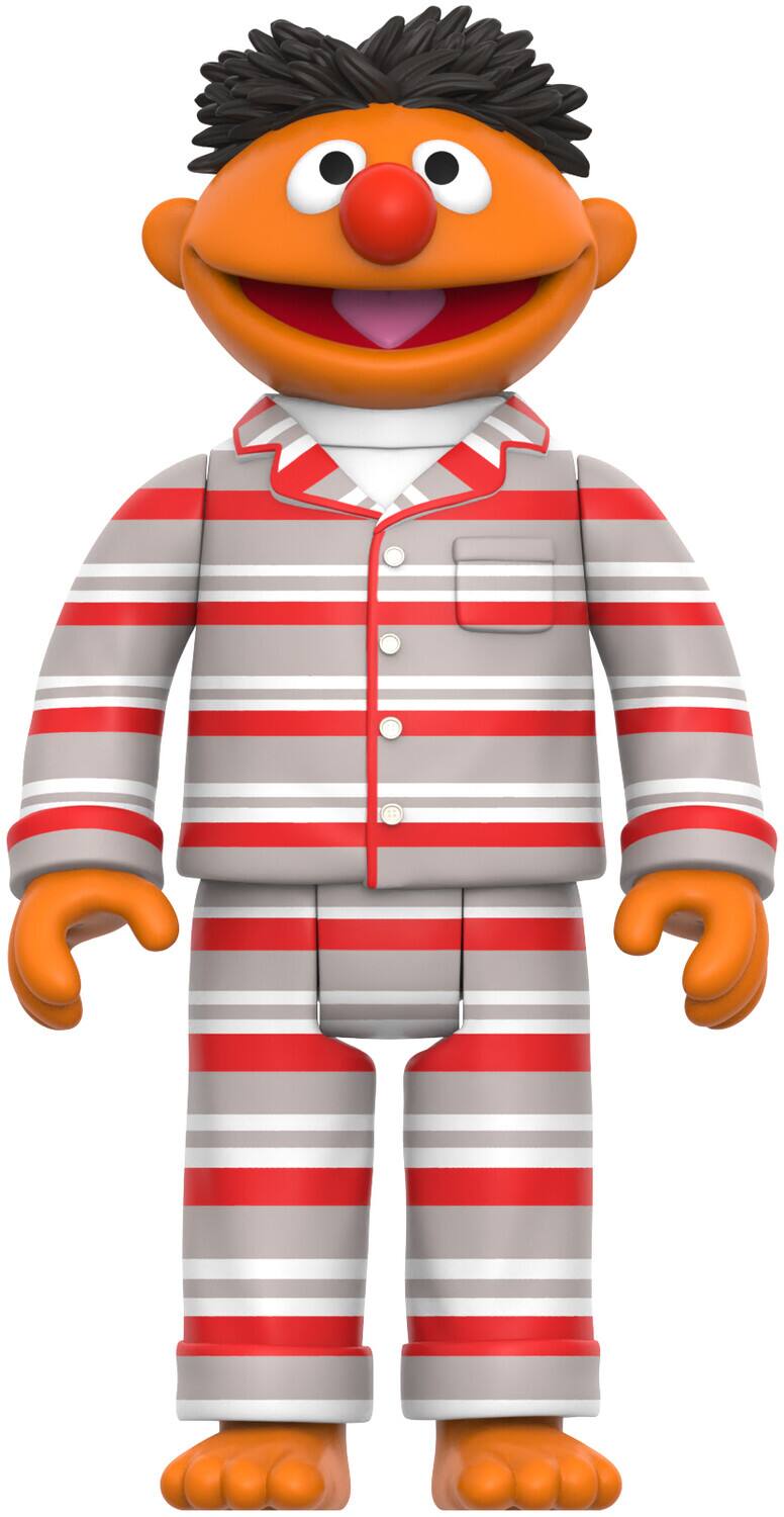Alt View 3. Super7 - Super7 - Sesame Street - ReAction Figures Wv6 - Ernie (PJs)   - COLLECTIBLES - Multicolor.