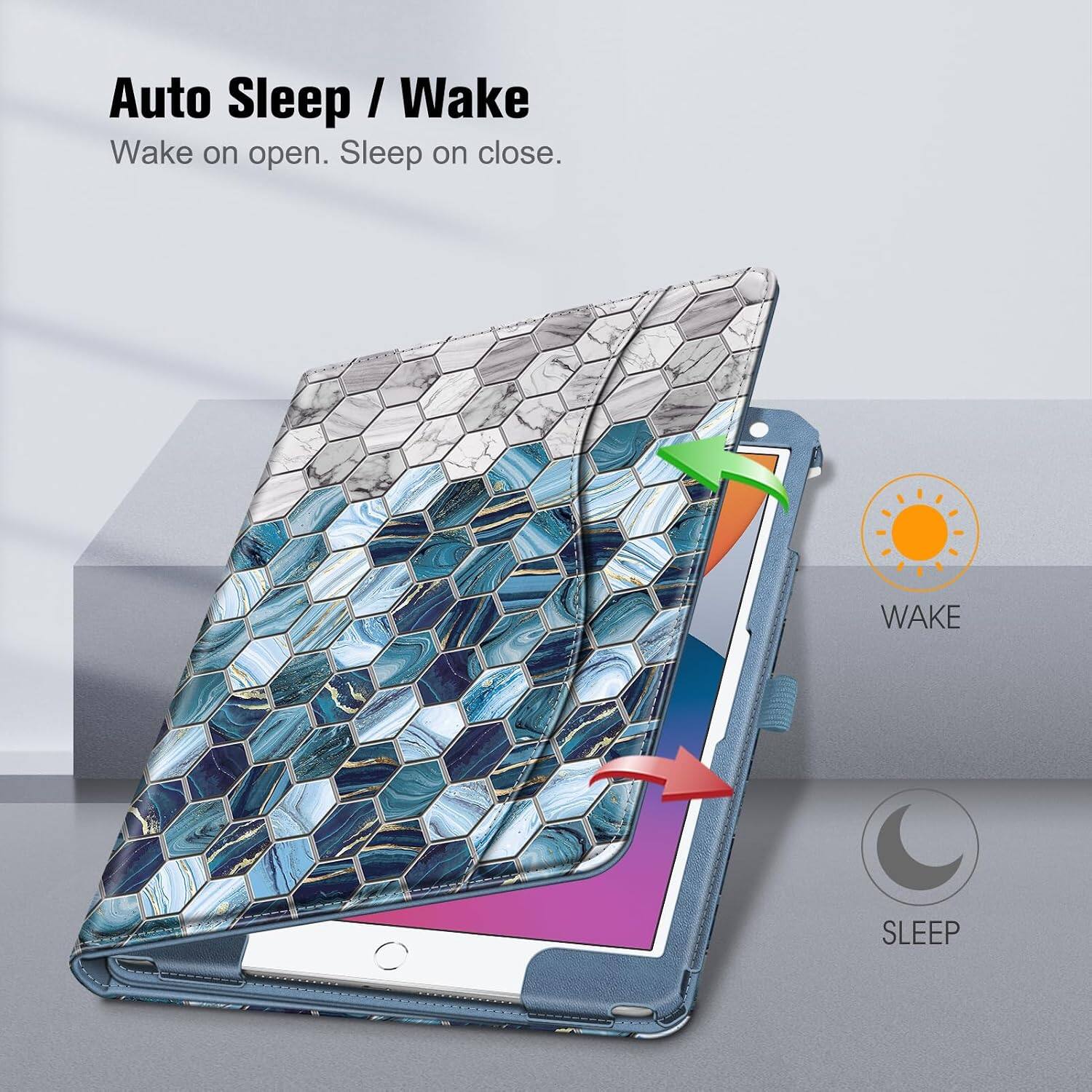 Auto Sleep / Wake  
Wake on open. Sleep on close.