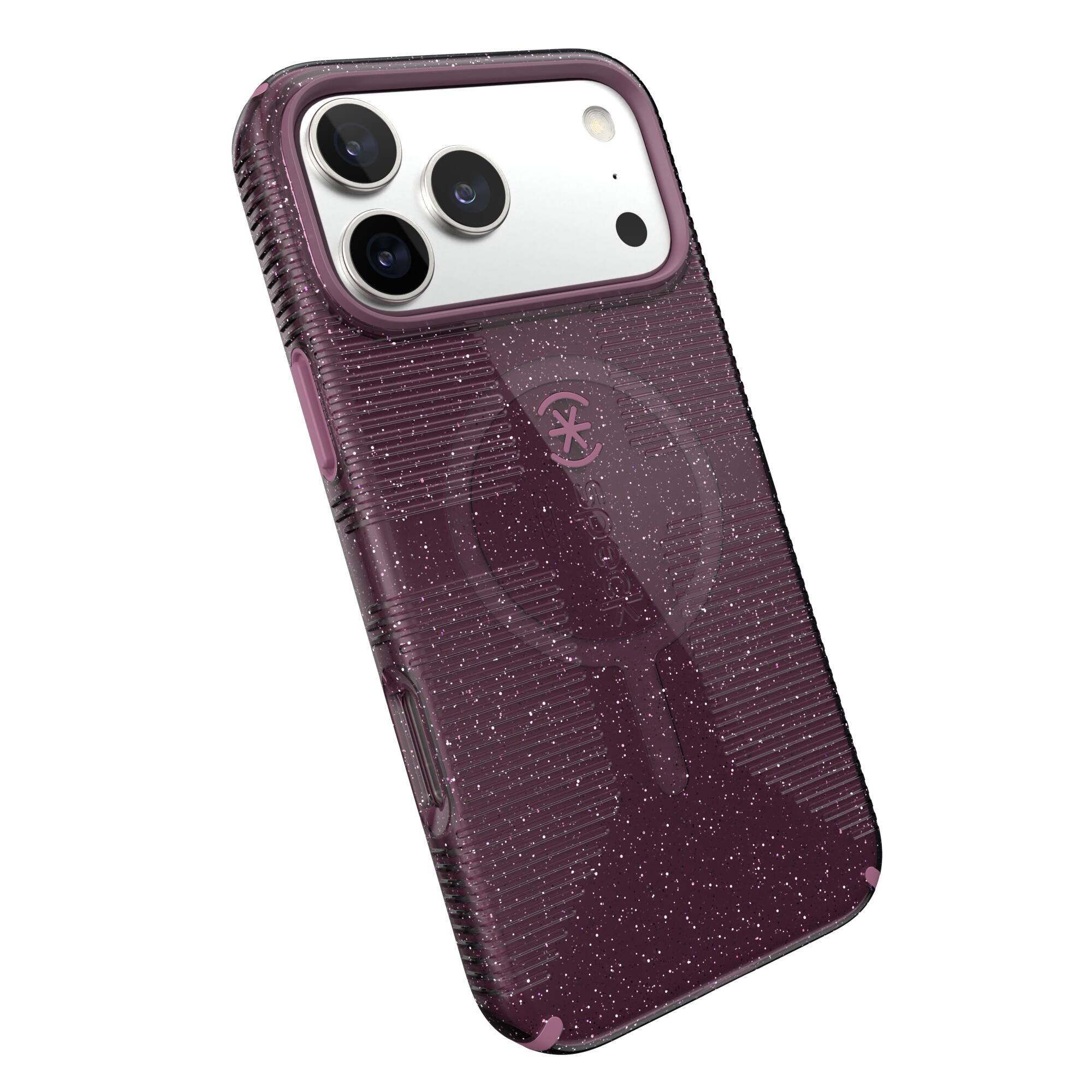 Speck iPhone 17 ProMax CANDYSHELL GRIP + MS Plumberry Glitter