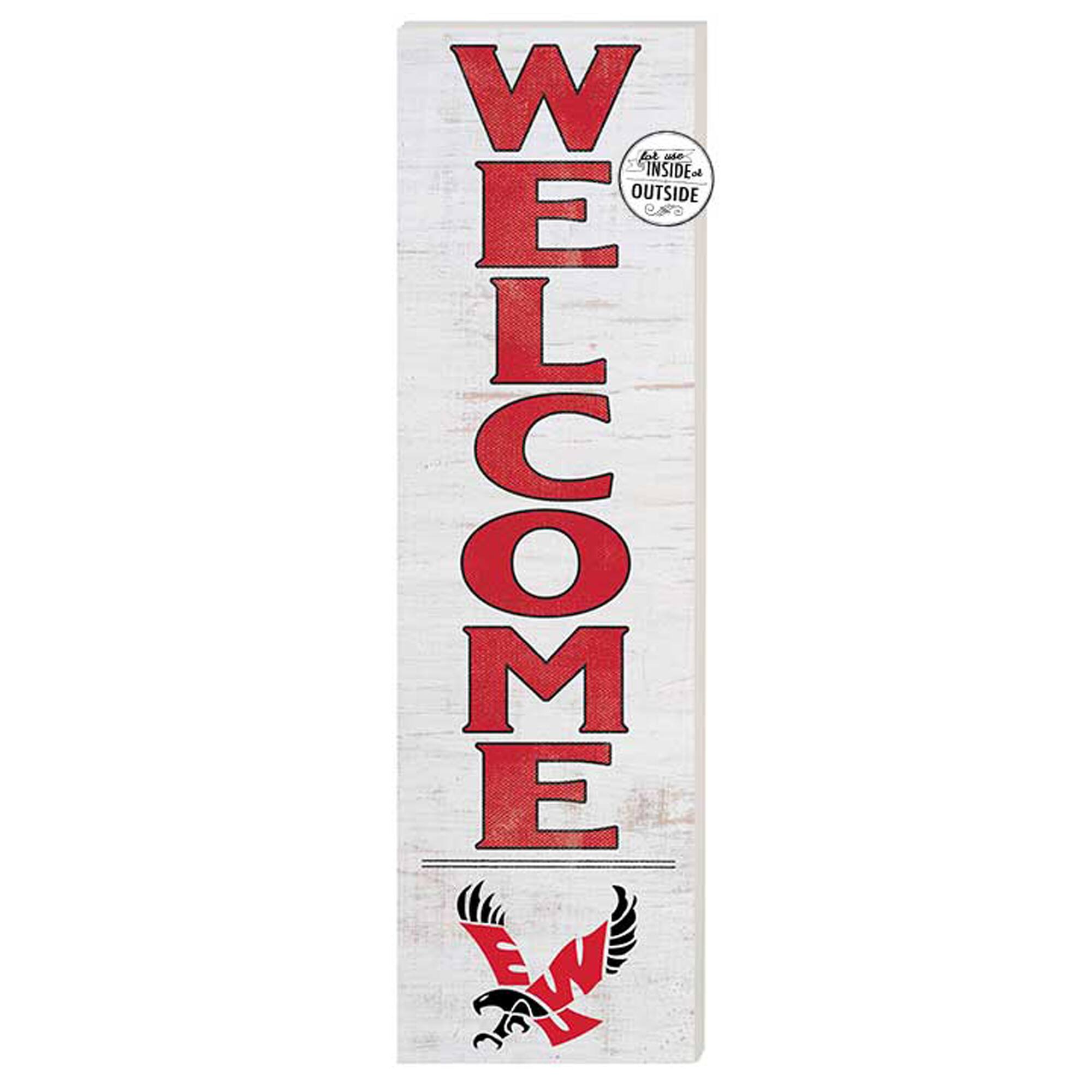 Jardine - Eastern Washington Eagles 10'' x 35'' Indoor/Outdoor Welcome Sign - White