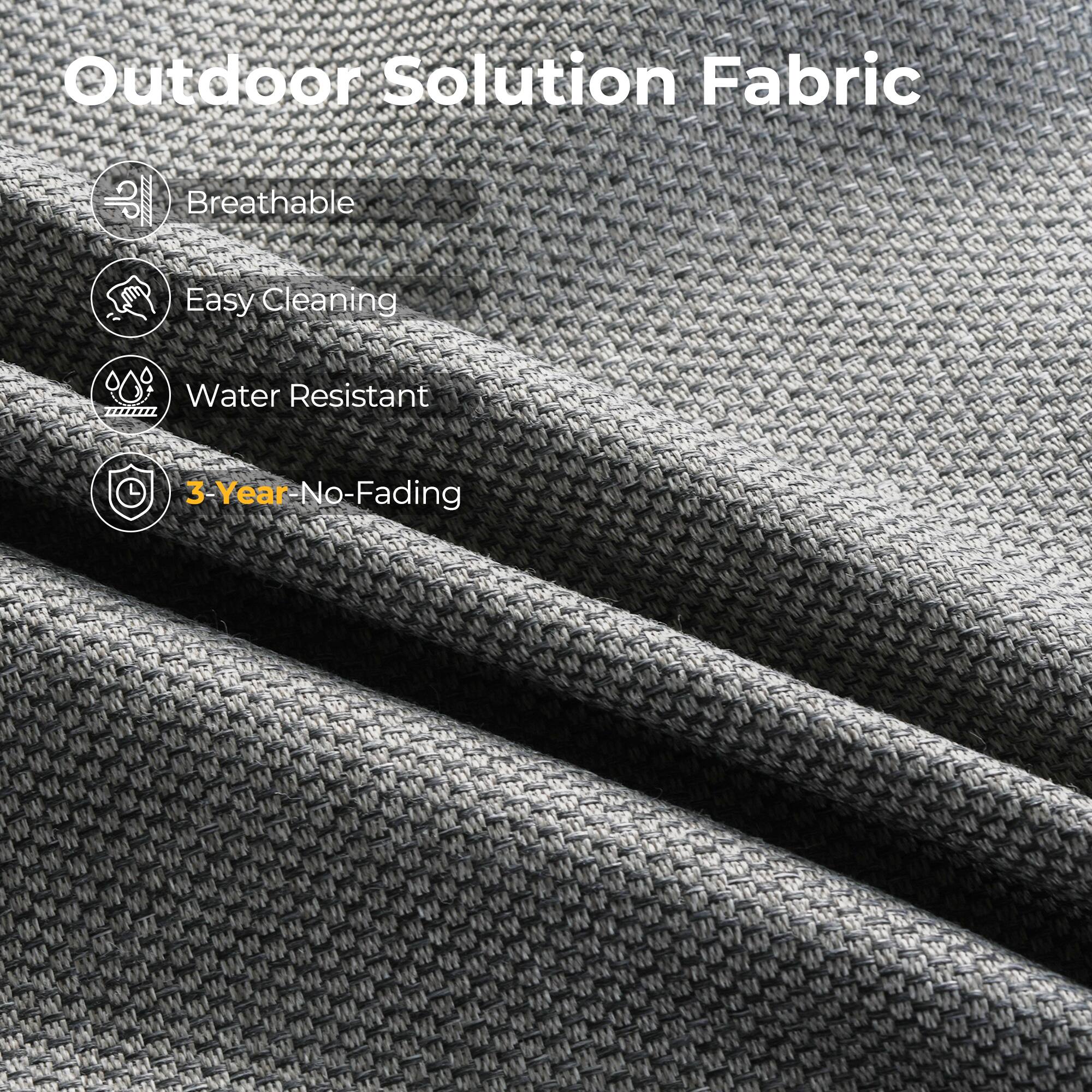 Outdoor Solution Fabric

- Breathable
- Easy Cleaning
- Water Resistant
- 3-Year No-Fading