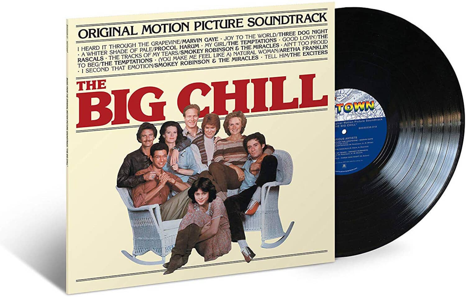 **Original Motion Picture Soundtrack**

**The Big Chill**

- I Heard It Through the Grapevine/Marvin Gaye
- Joy to the World/Three Dog Night
- Good Lovin'/The Temptations
- My Girl/The Temptations
- Ain't Too Proud to Beg/The Temptations
- A Whiter Shade of Pale/Procol Harum
- My Tears/Smoky Robinson & The Miracles
- You Make Me Feel Like a Natural Woman/Aretha Franklin
- I Second That Emotion/Smoky Robinson & The Miracles
- Tell Him/The Exciters
- The Tracks of My Tears/Smoky Robinson & The Miracles

**Ridiculous Artists**