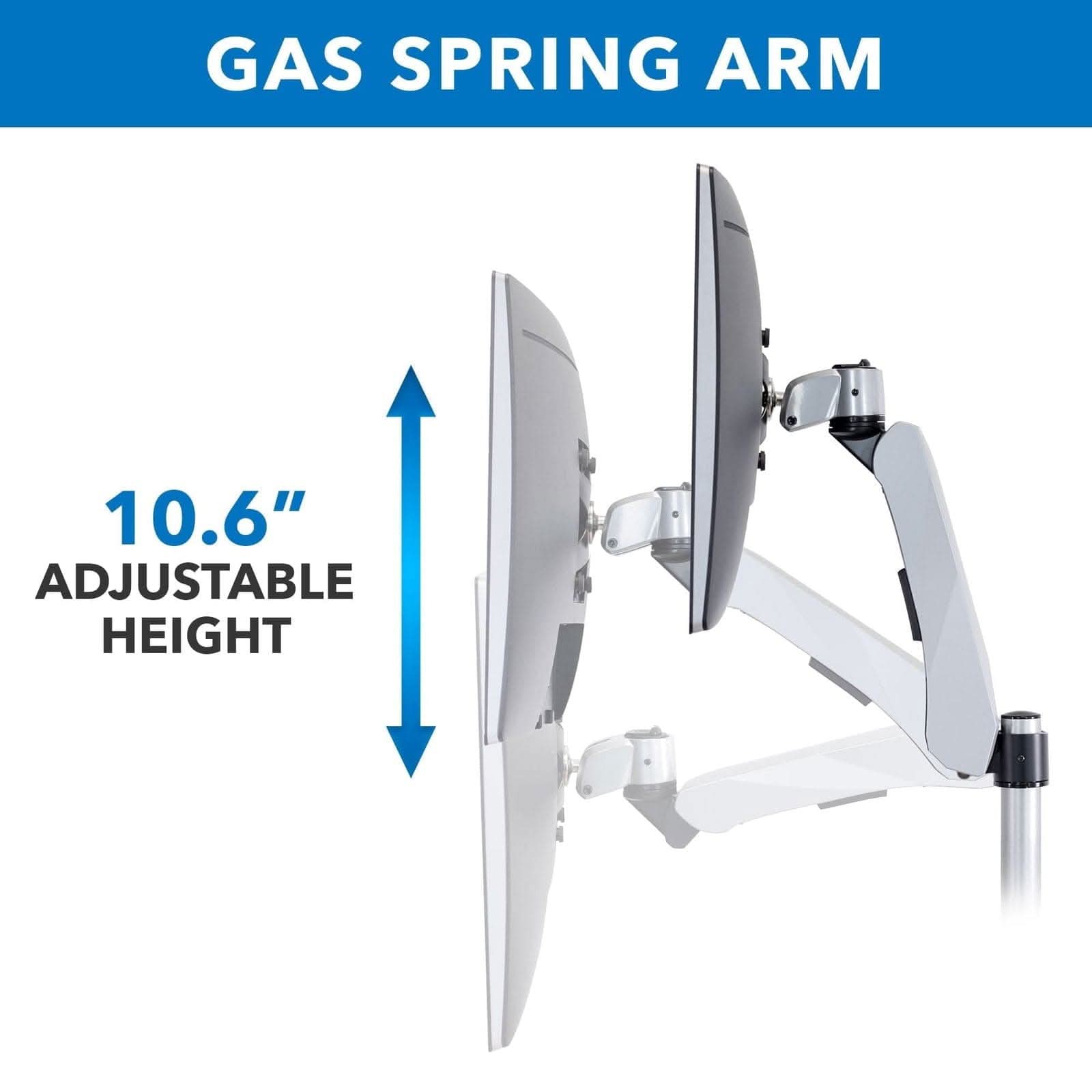 GAS SPRING ARM  
10.6" ADJUSTABLE HEIGHT