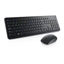 Dell - Wireless Keyboard and Mouse KM3322W - 2.4GHz with Optical LED Sensor - Black