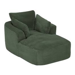 Z-Edge - Corduroy sleeper sofa couch, no assembly needed. Perfect for Living Room/Dorm/Apartment - Green - Green