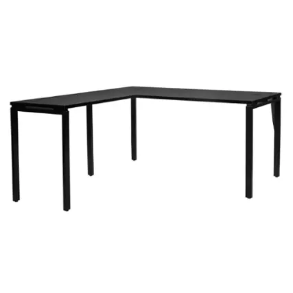 OSP Home Furnishings - Prado L Workstation in Black