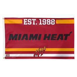 WinCraft - Miami Heat 3' x 5' Single-Sided Franchise Establishment Deluxe Flag - Multicolor