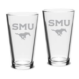 Jardine - SMU Mustangs 16oz. 2-Piece Classic Pub Glass Set - Multicolor