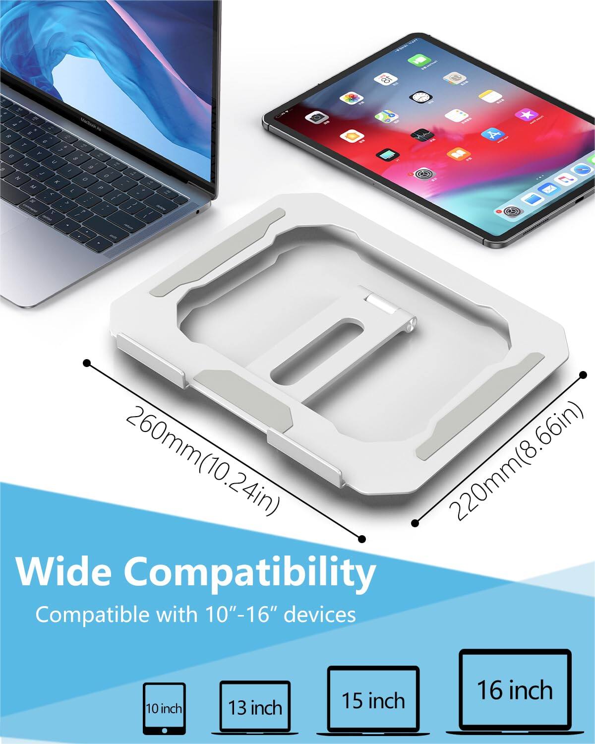 et Y e a . . g f 7 e F E 2   I  P J 2  0 K a P I . - M ! 7 1 7 : 1 1 1 A 1 J A * M

260mm(10.24in) 220mm(8.66in)

Wide Compatibility

Compatible with 10"-16" devices

10 inch 13 inch 15 inch 16 inch