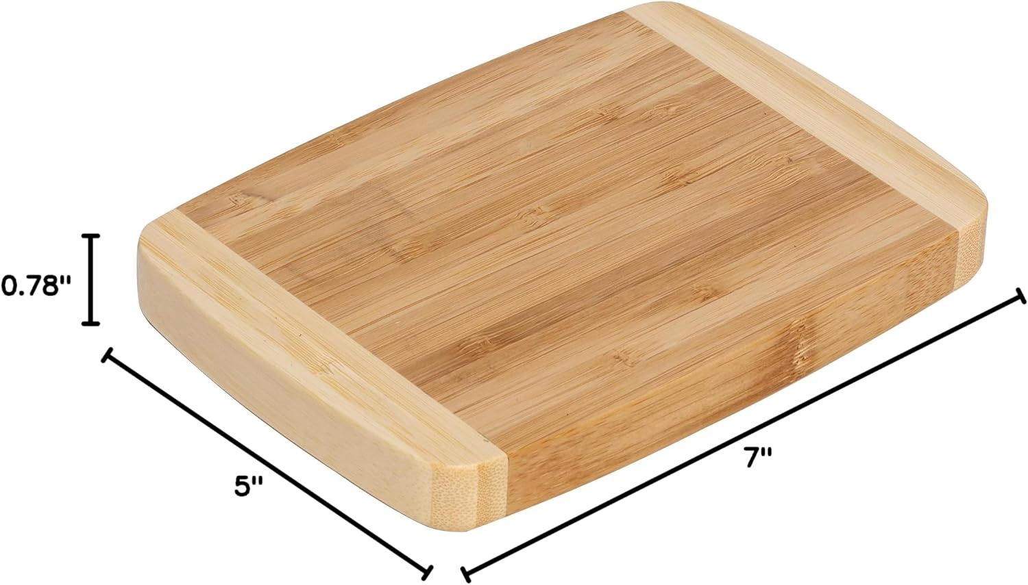 Alt View 2. Joyce Chen - Joyce Chen Compact Burnished Bamboo Cutting Board, 5x7 Inches.